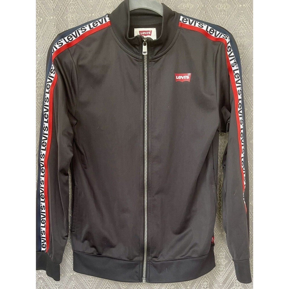 Levi’s VINTAGE boys Grey Track Zip Up Jacket Size Large 12/13 Years